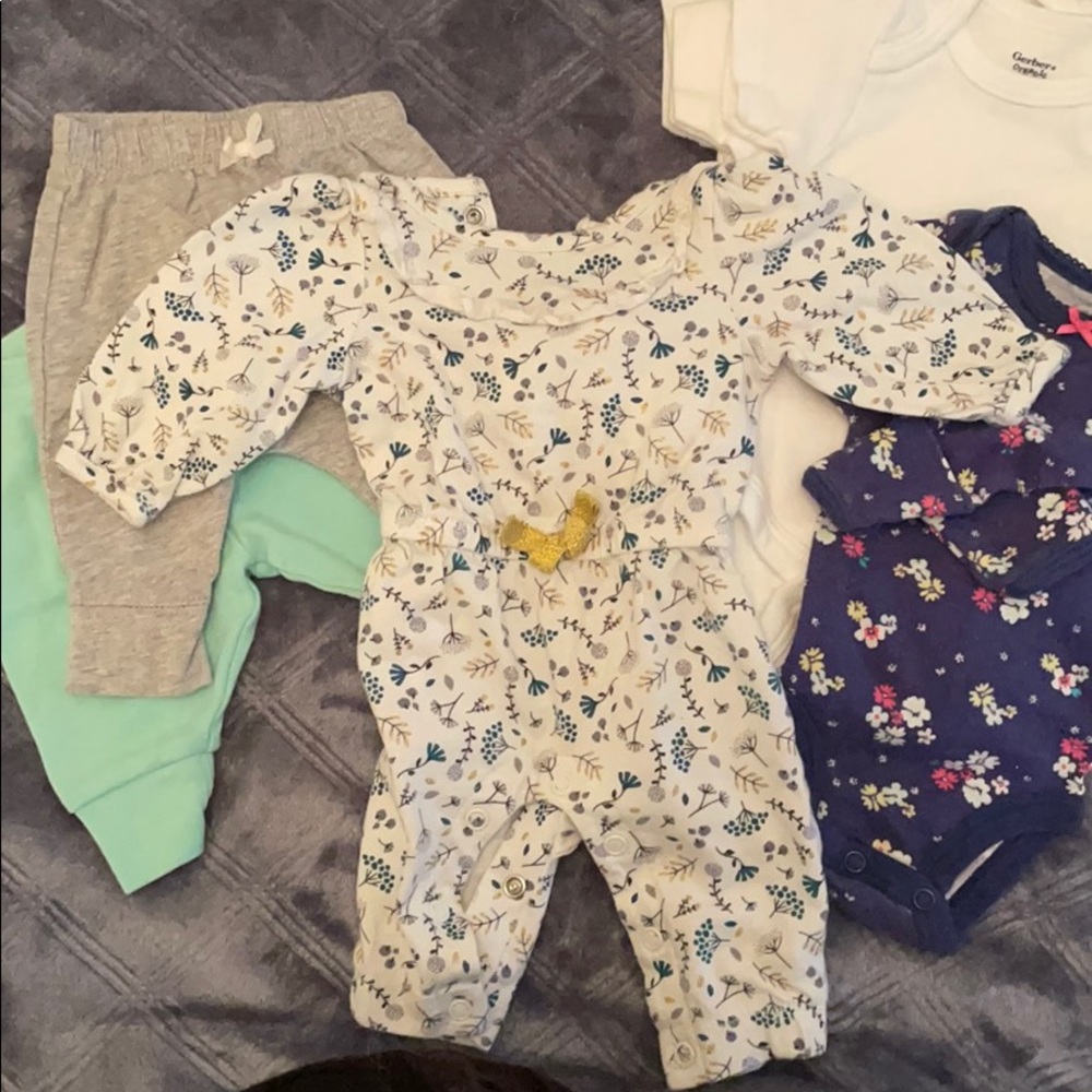Newborn basics lot onsies & pants